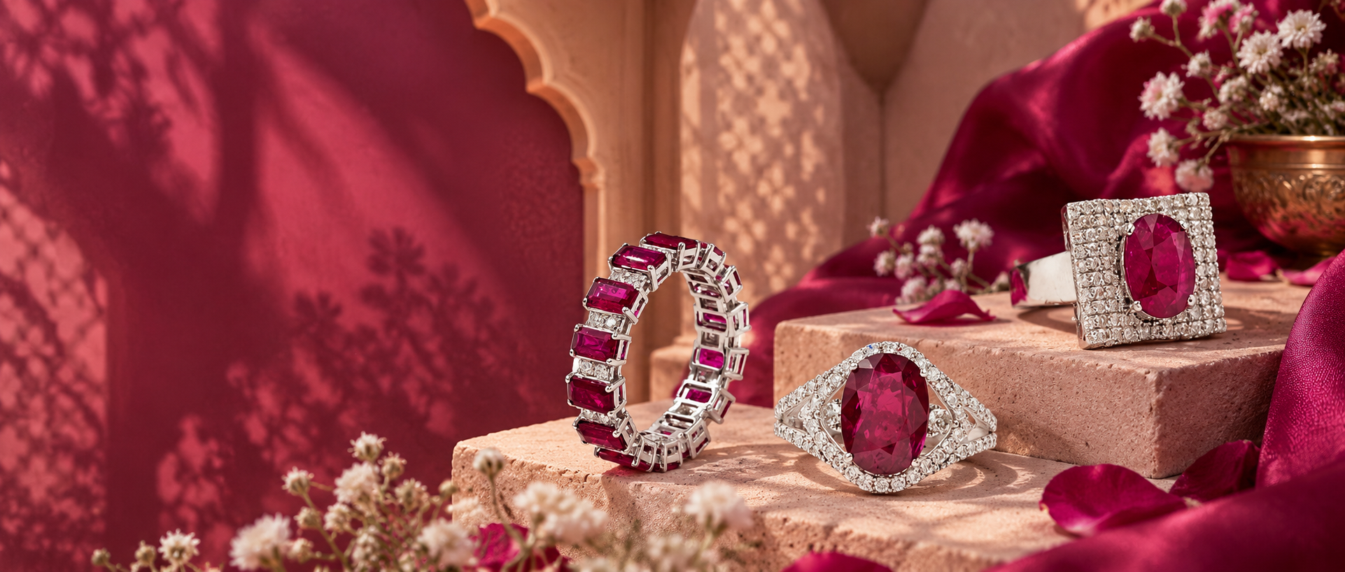 Natural Pink Tourmaline & Solitaire Jewellery